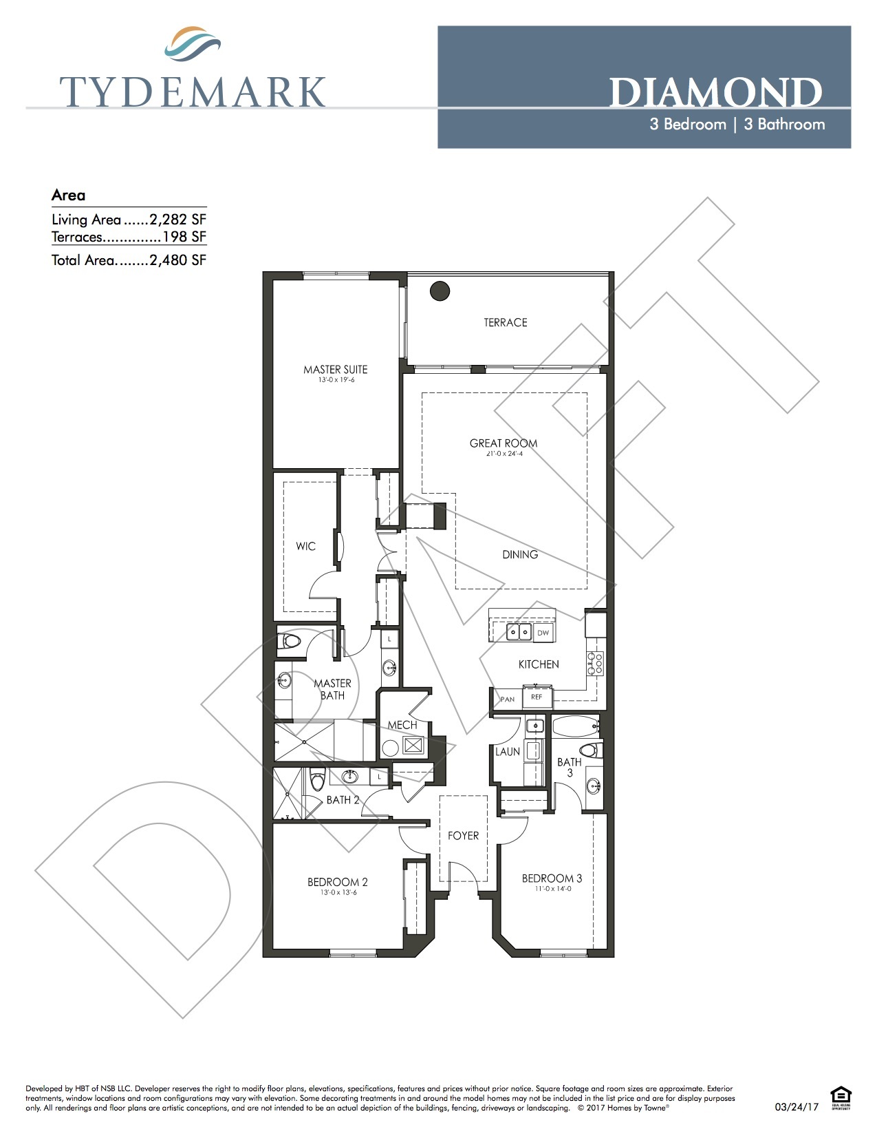 Diamond floor plan — view layout below